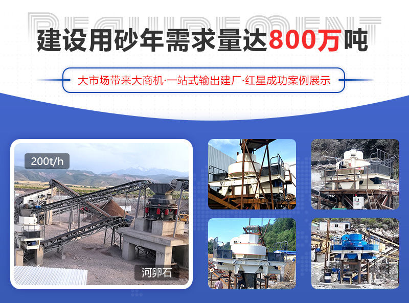 河卵石制砂項目成功案例，可提供參觀現場